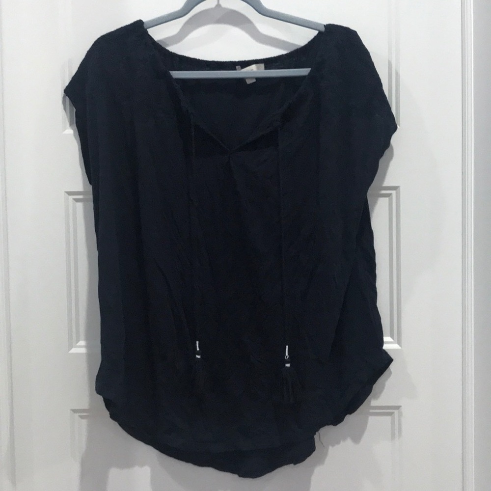 Navy Loft Blouse